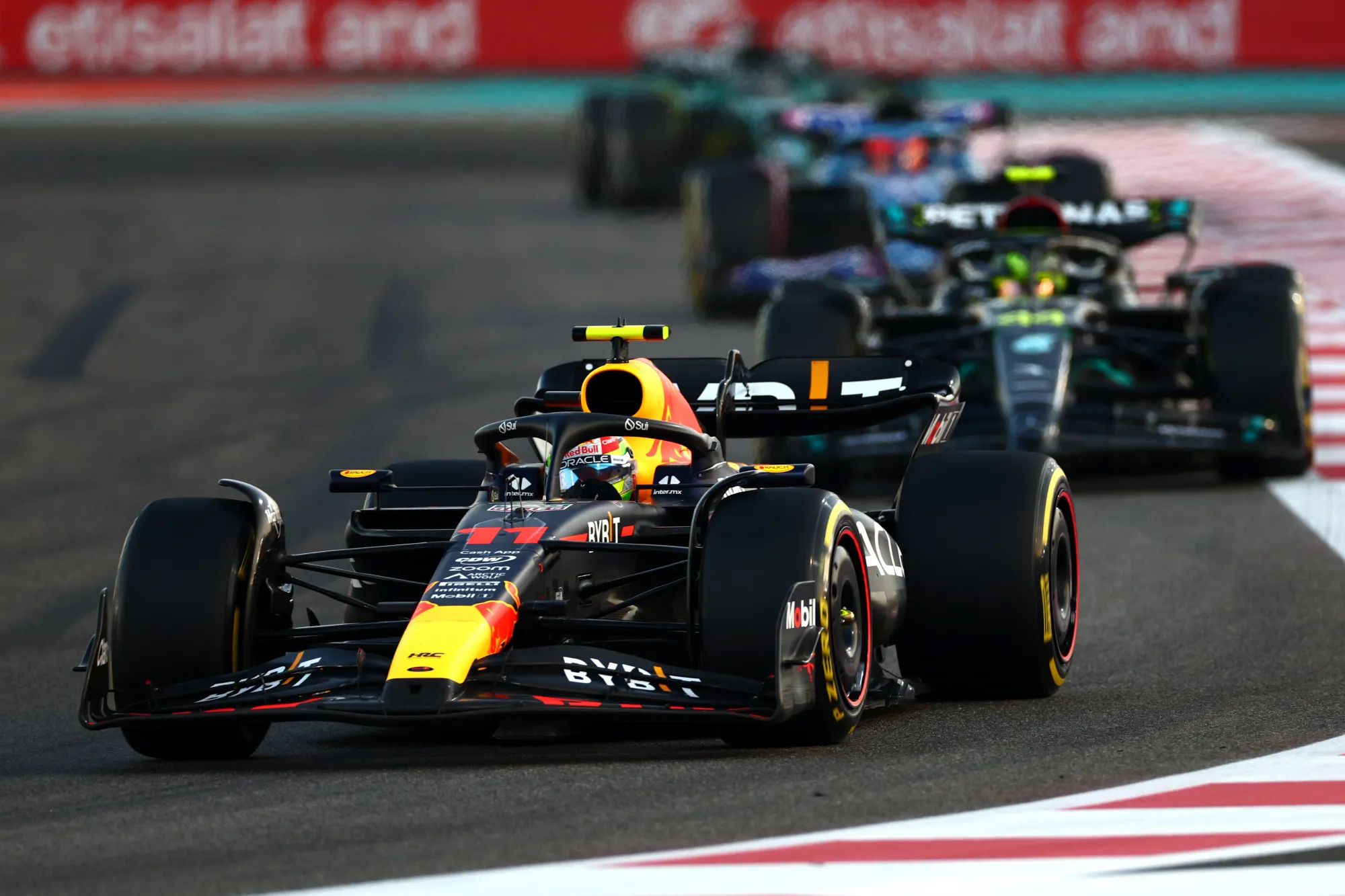 Sergio Perez at the 2023 Abu Dhabi GP-Red Bull Content Pool