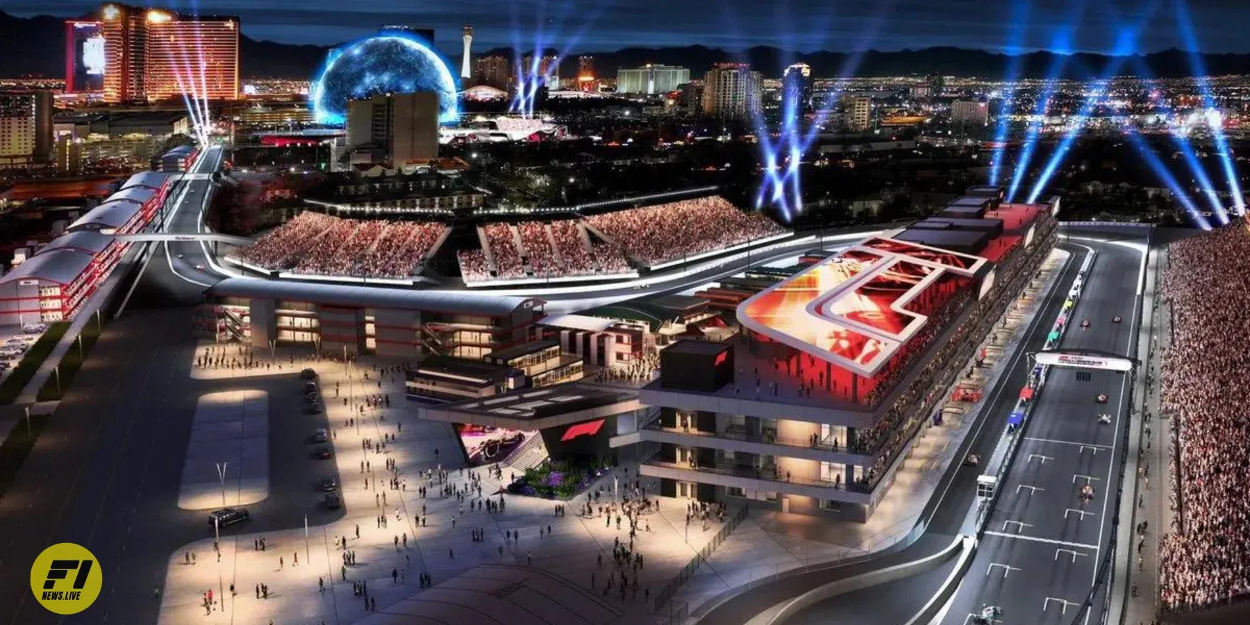 Las Vegas F1 track render