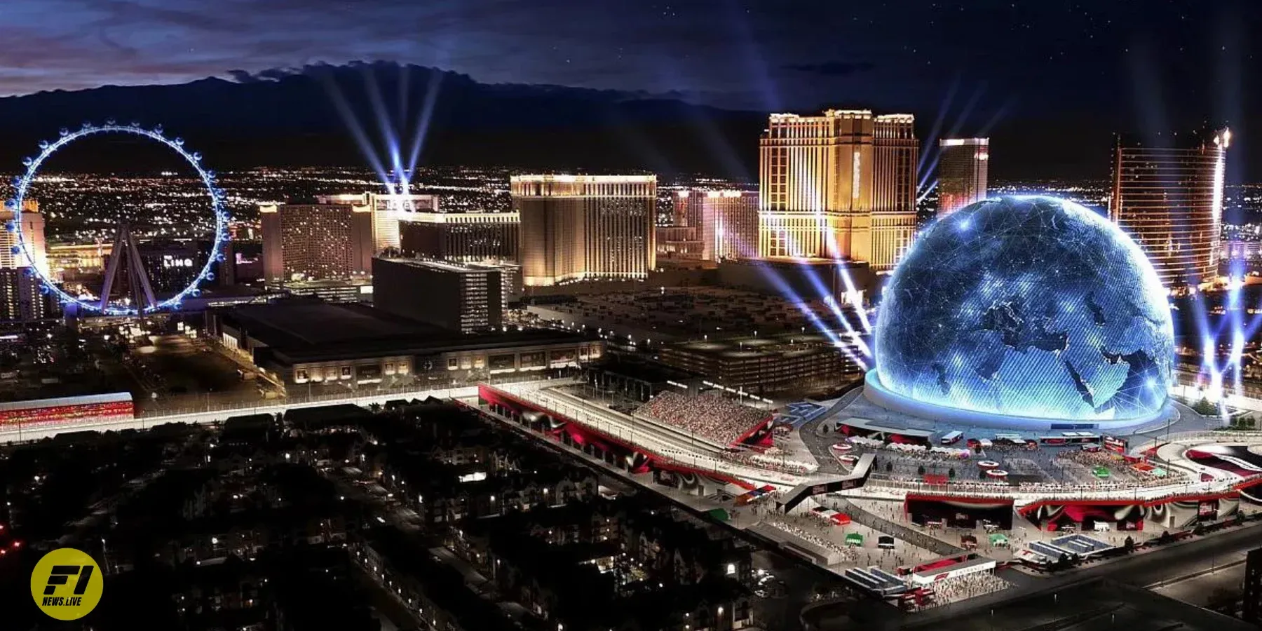 Las Vegas F1 track render