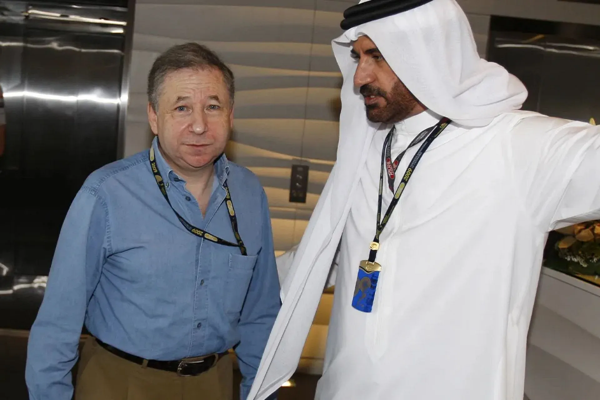 Jean Todt and current FIA President Mohammed Ben Sulayem