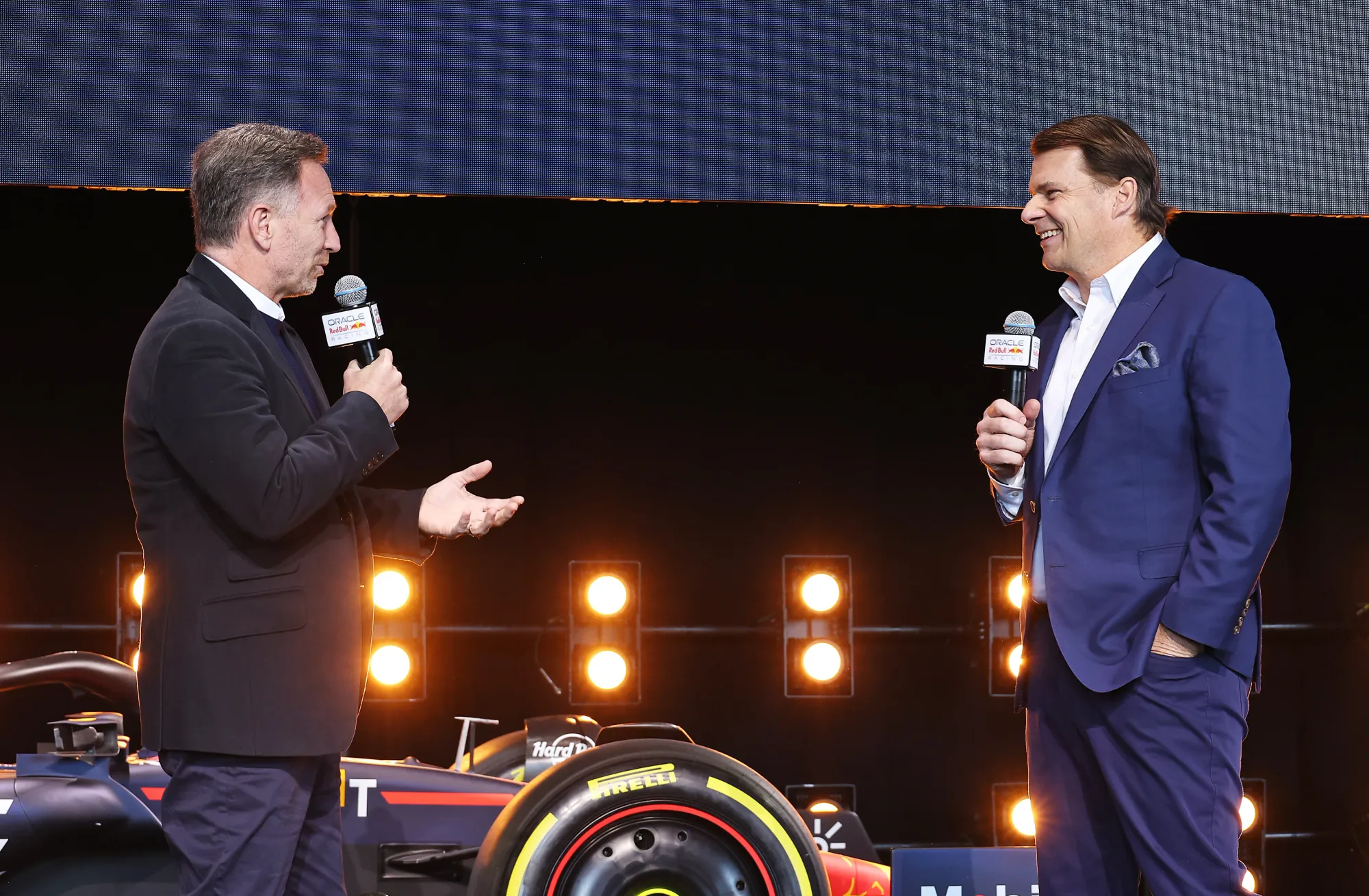 Christian Horner and Ford CEO Jim Farley -Red Bull Content Pool