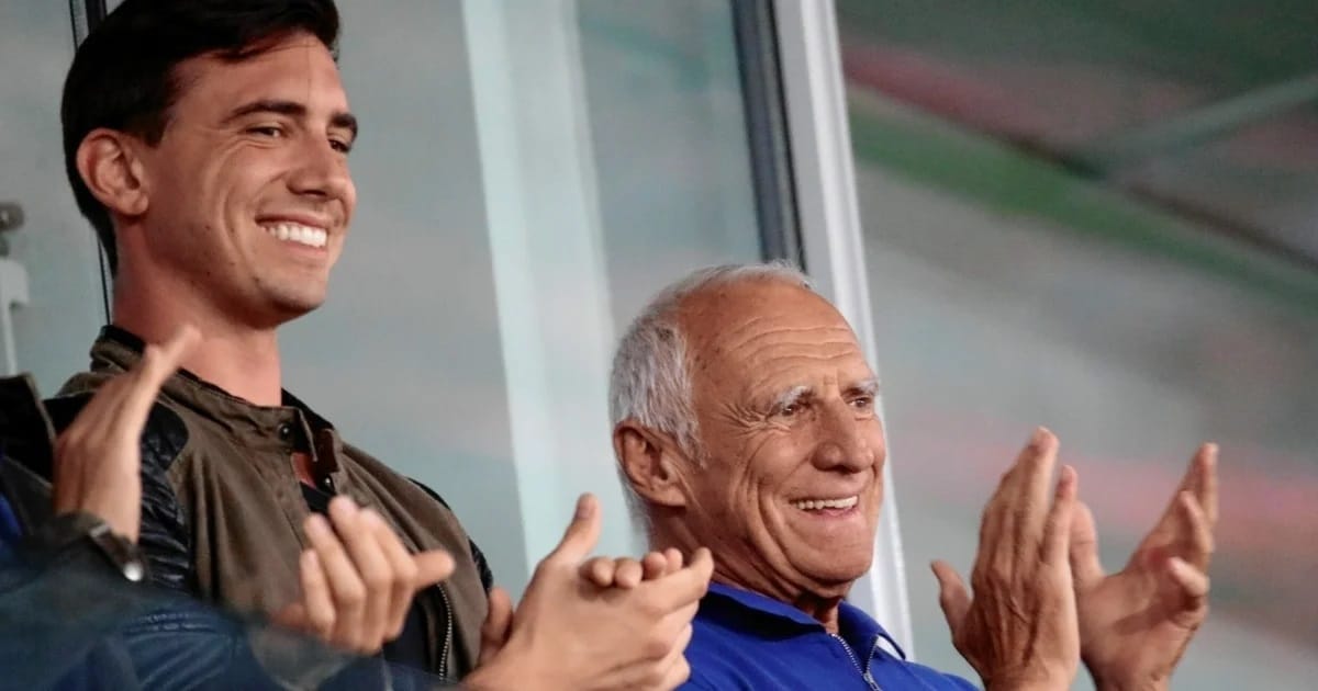 Dietrich Mateschitz and his son Mark