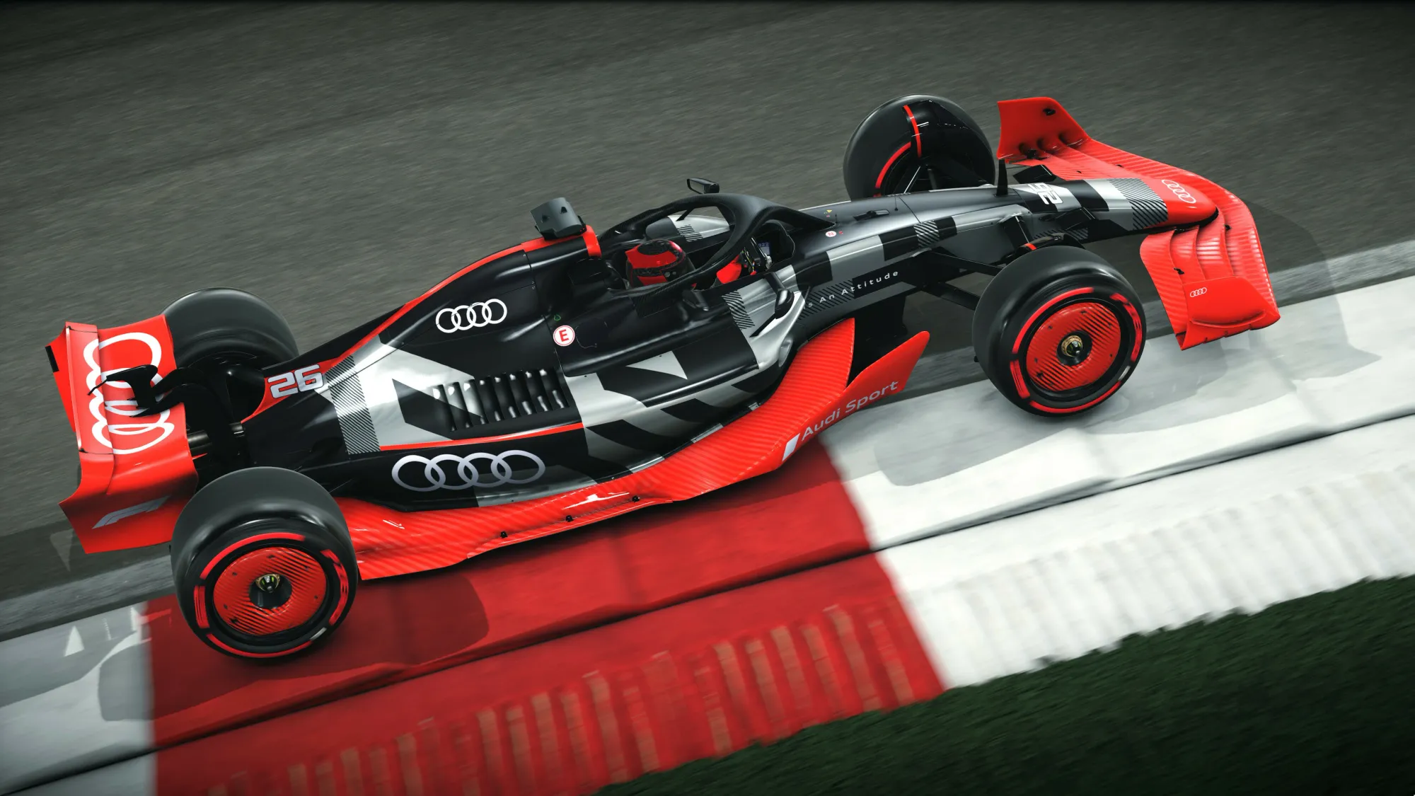 Audi F1 car render-Audi