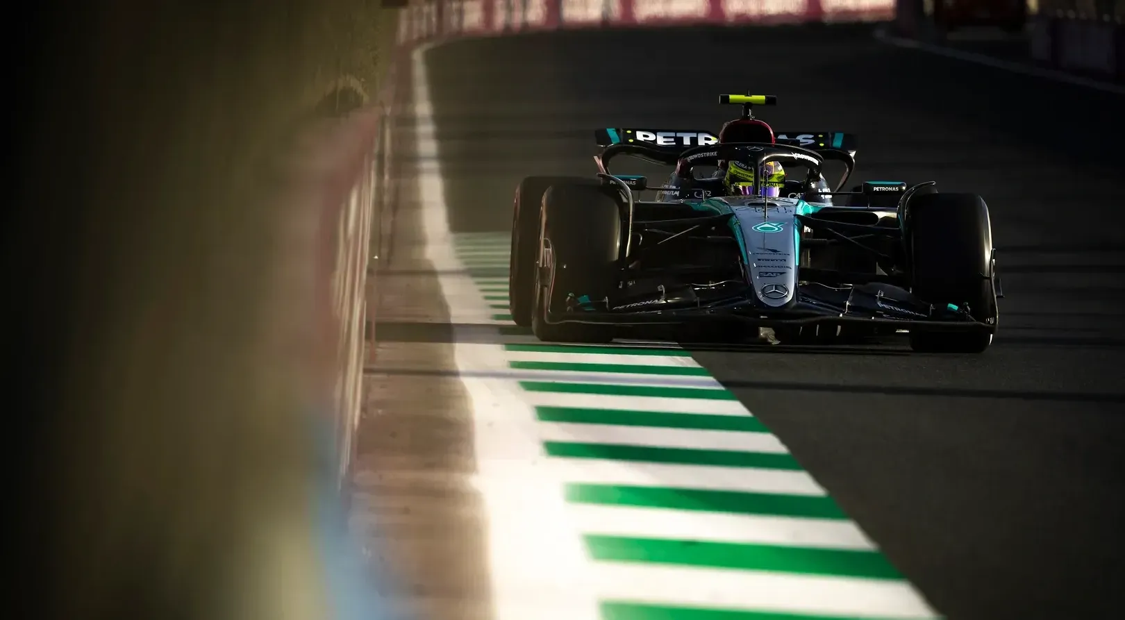 Lewis Hamilton at the 2024 Saudi Arabian GP-Mercedes