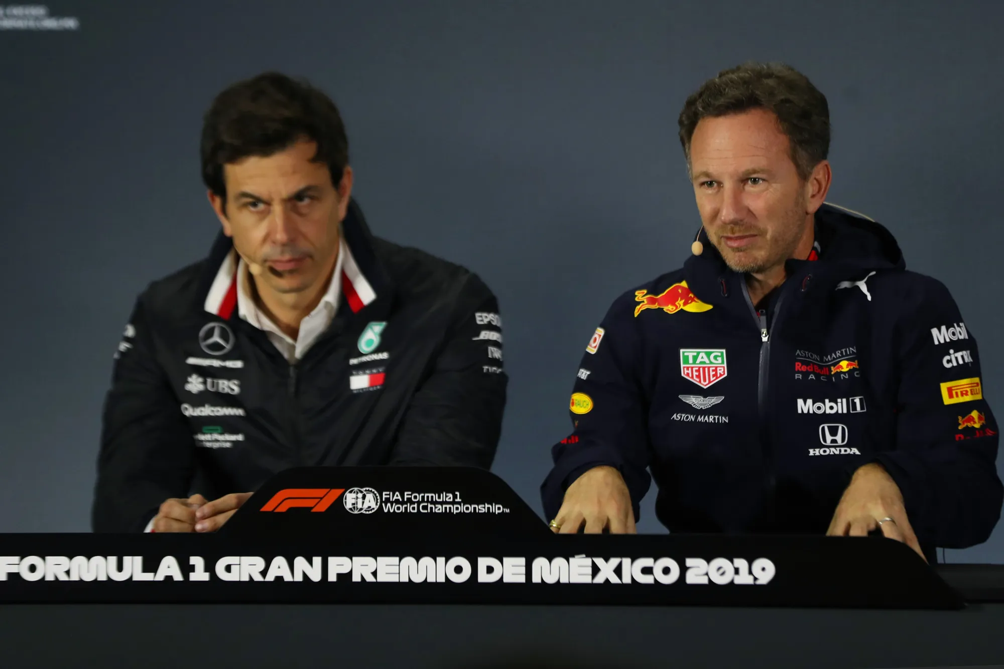 Toto Wolff and Christian Horner-Red Bull Content Pool