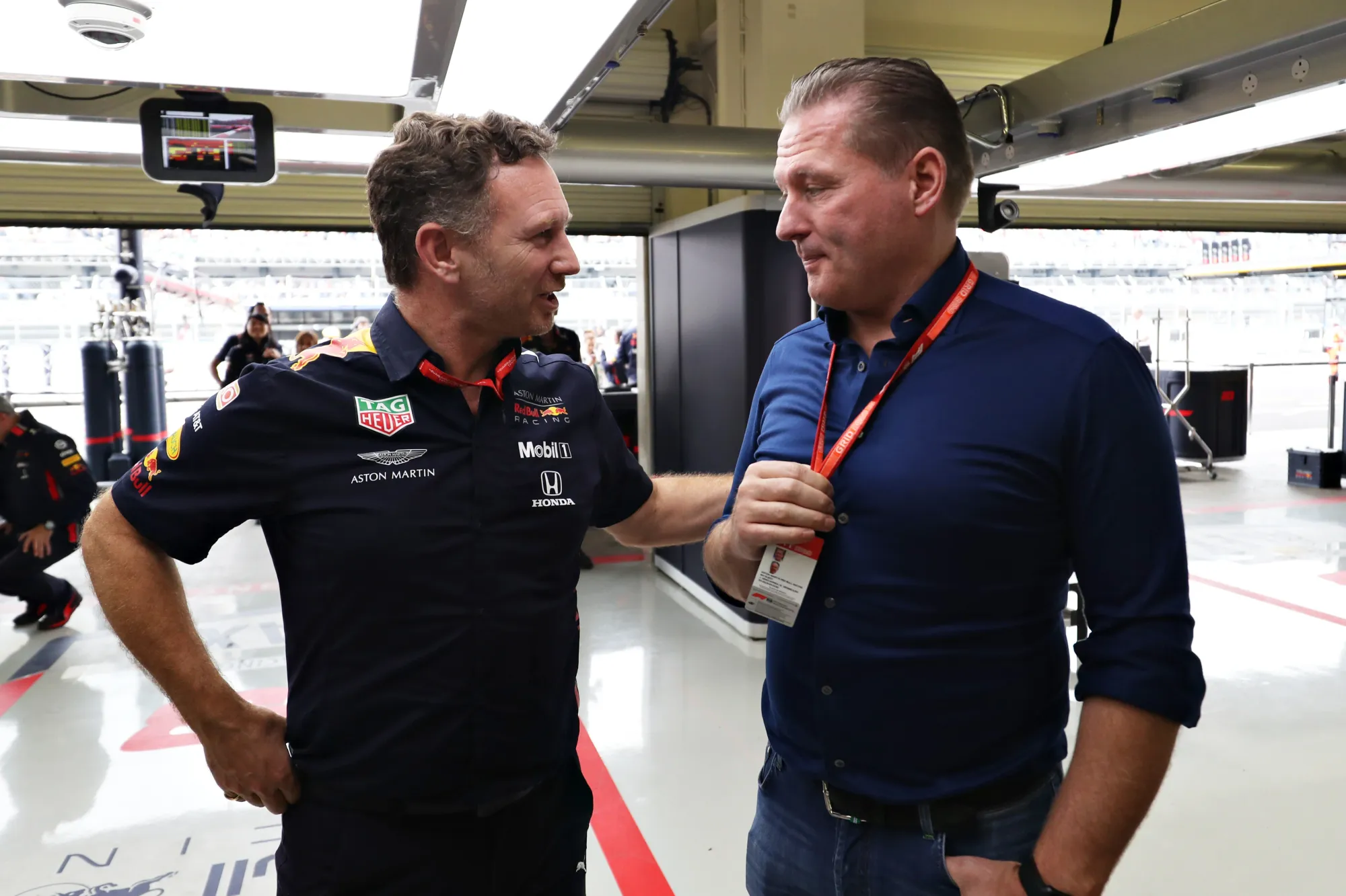 Jos Verstappen and Christian Horner-Red Bull Content Pool