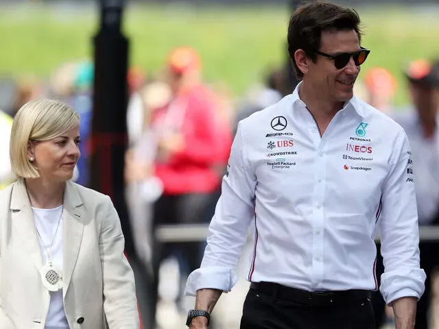 Susie Wolff and Toto Wolff-Mercedes