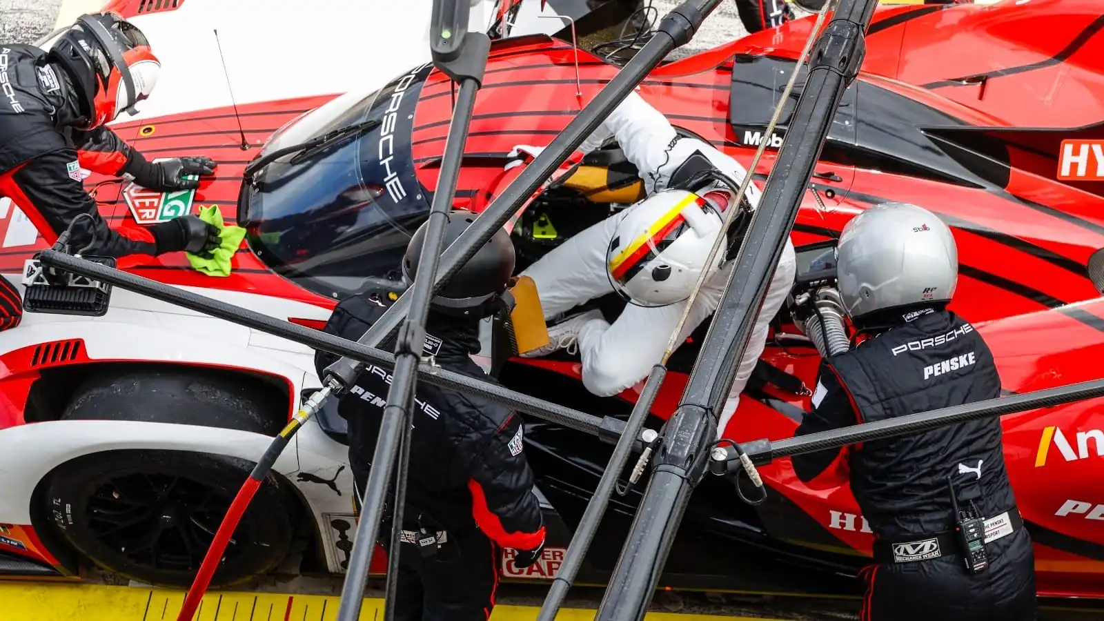 Sebastian Vettel during the test with Porsche 963-Porsche Motorsport