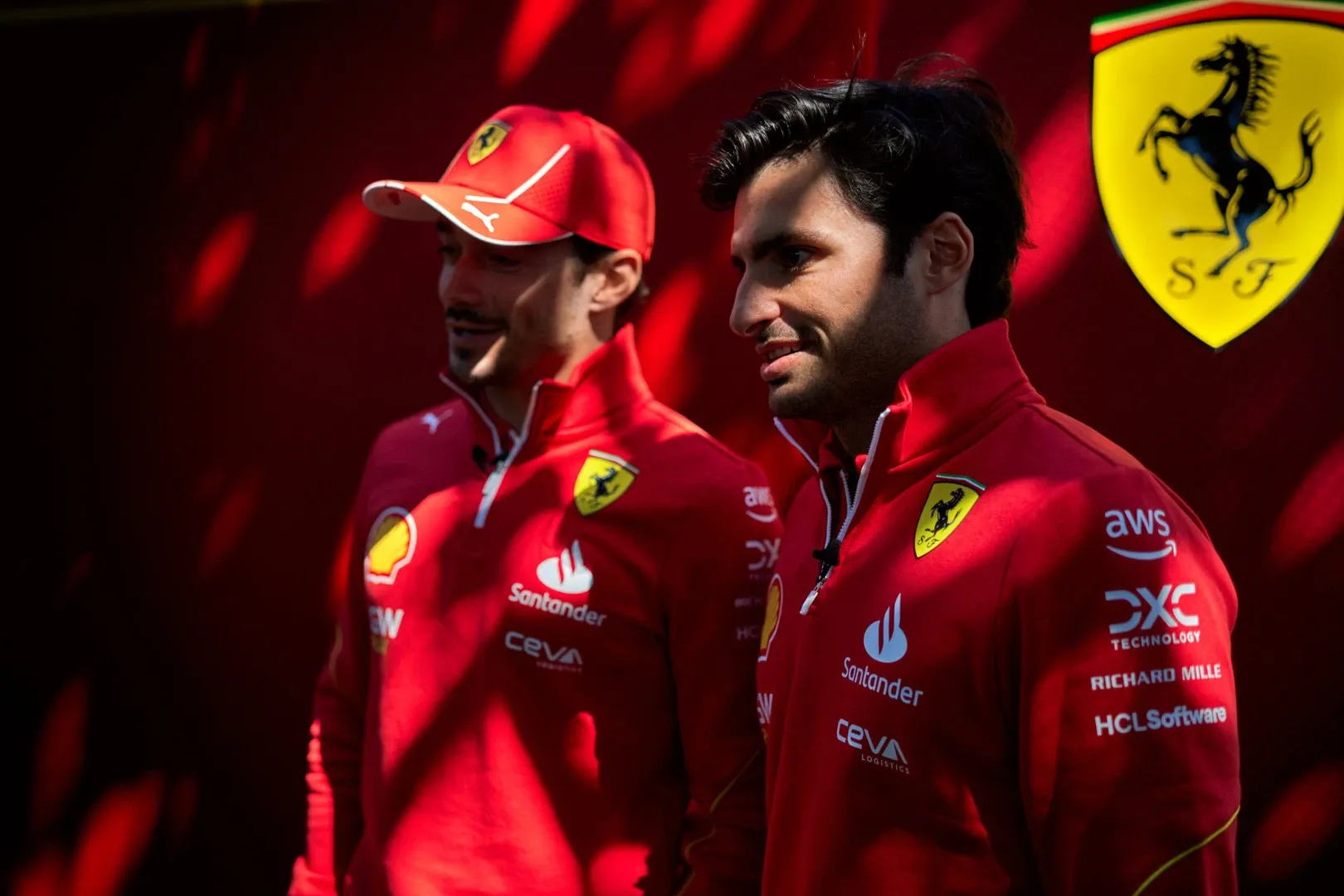 Charles Leclerc and Carlos Sainz-Ferrari