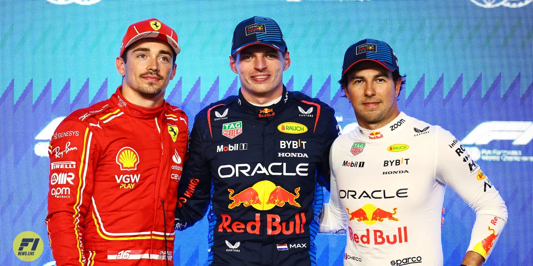 Saudi GP 2024 pole, Charles Leclerc, Max Verstappen, and Sergio Perez