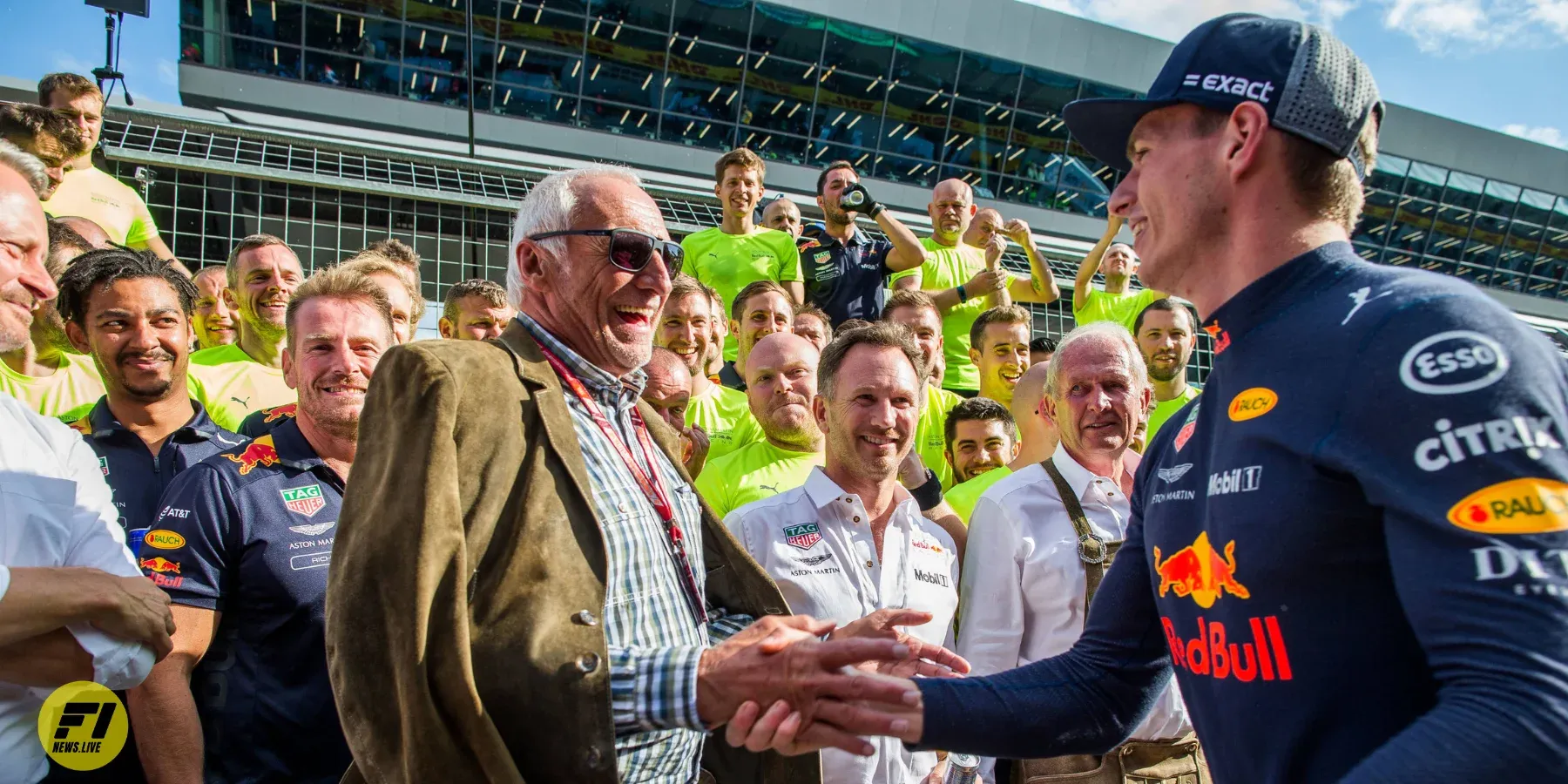 Dietrich Mateschitz and Max Verstappen