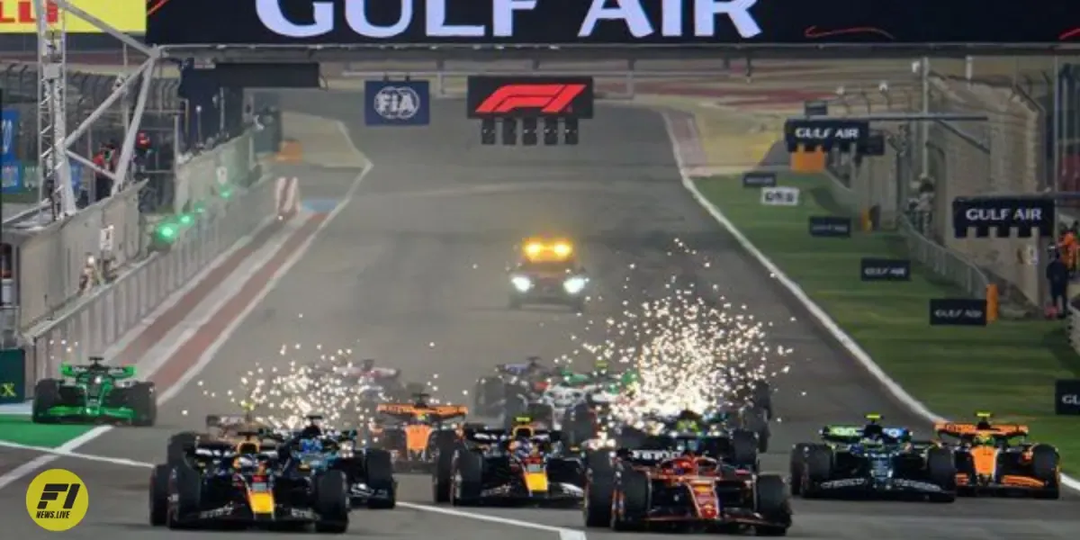 F1 cars sparks 