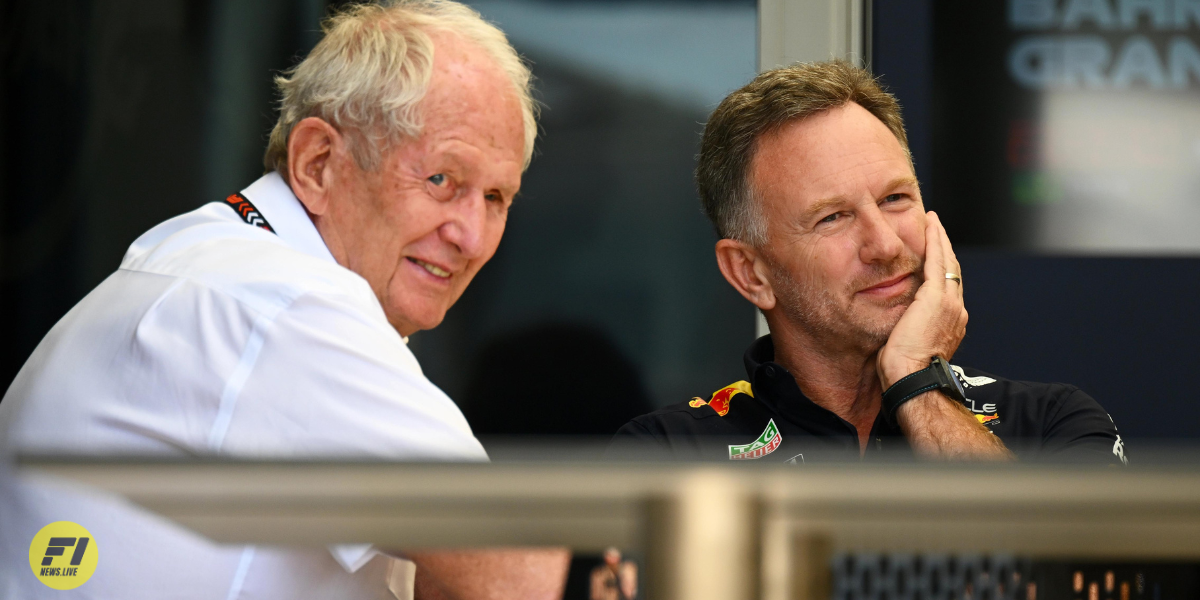 Helmut Marko and Christian Horner-Red Bull Content Pool