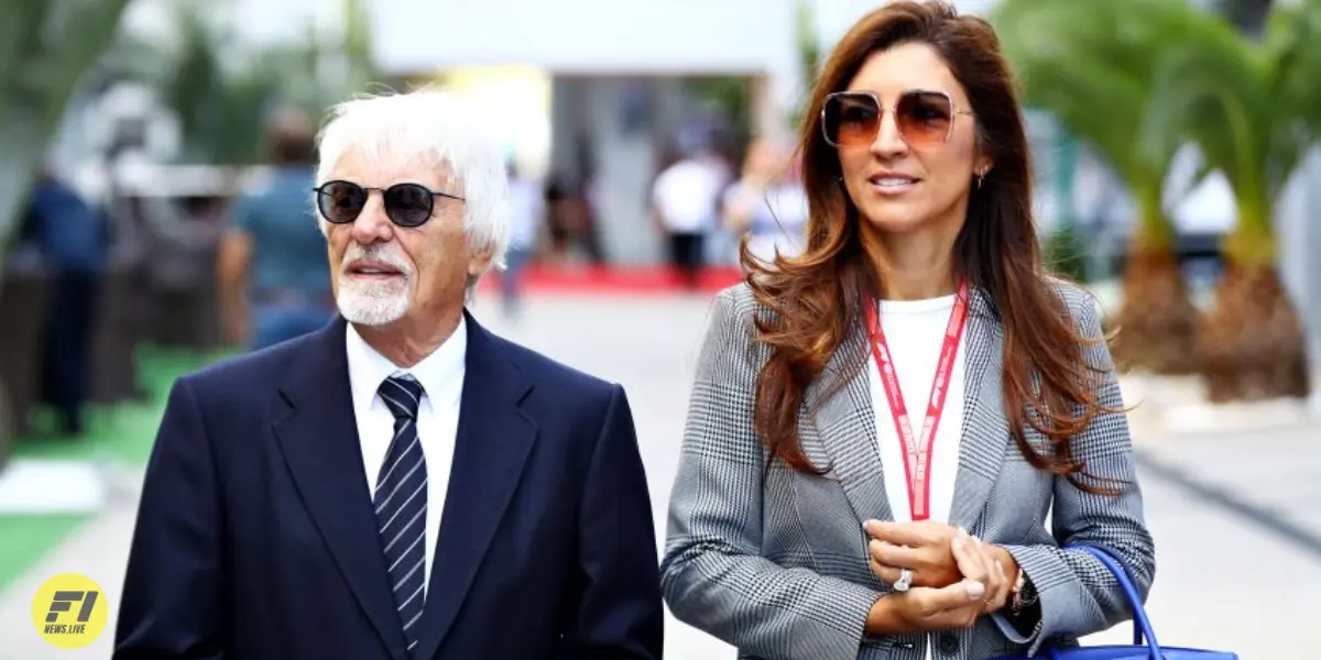 Bernie Ecclestone and his wife Fabiana Ecclestone