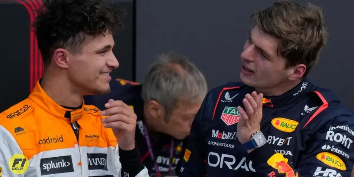 Lando Norris and Max Verstappen-McLaren and Red Bull Content Pool