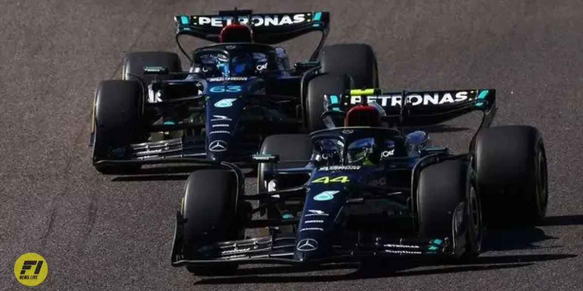 Sergio Perez and Lewis Hamilton-Mercedes 