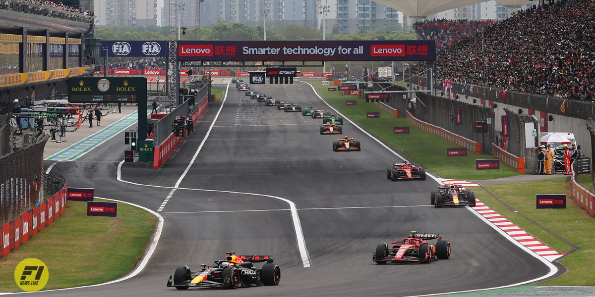 Formula 1Max Verstappen leading the 2024 Chinese GP-Red Bull Content Pool