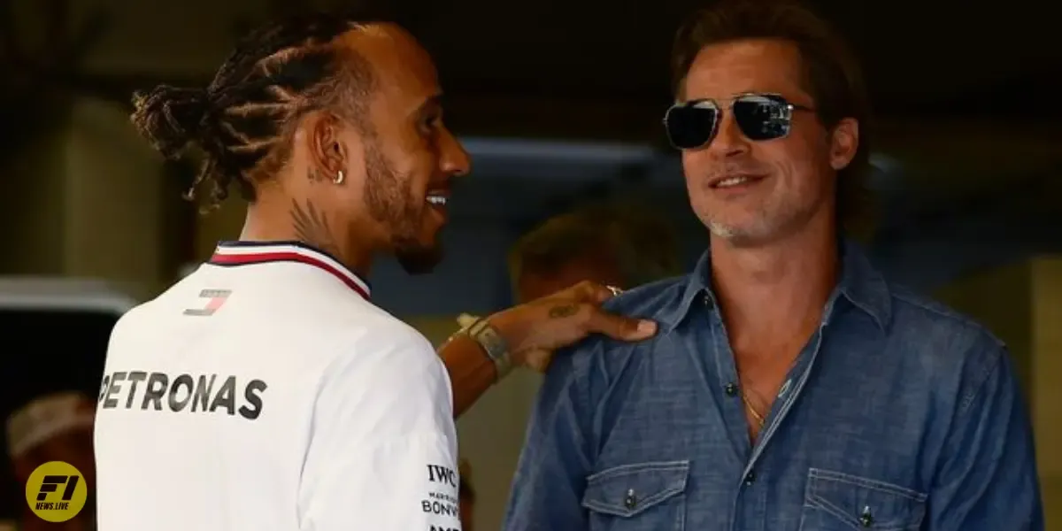 Brad Pitt and Lewis Hamilton