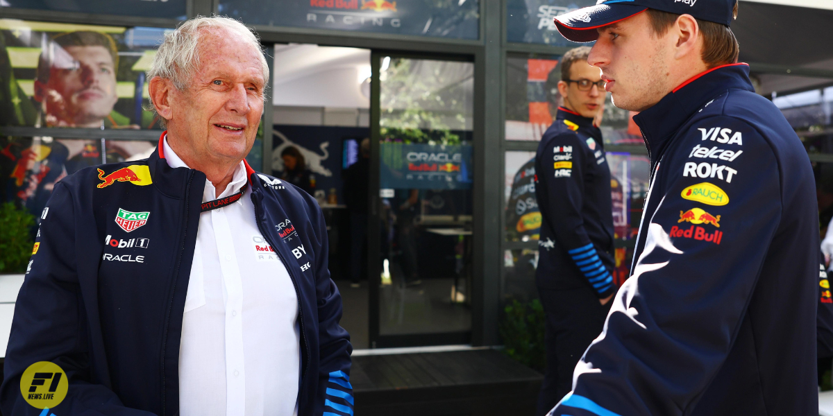 Helmut Marko and Max Verstappen-Red Bull Content Pool