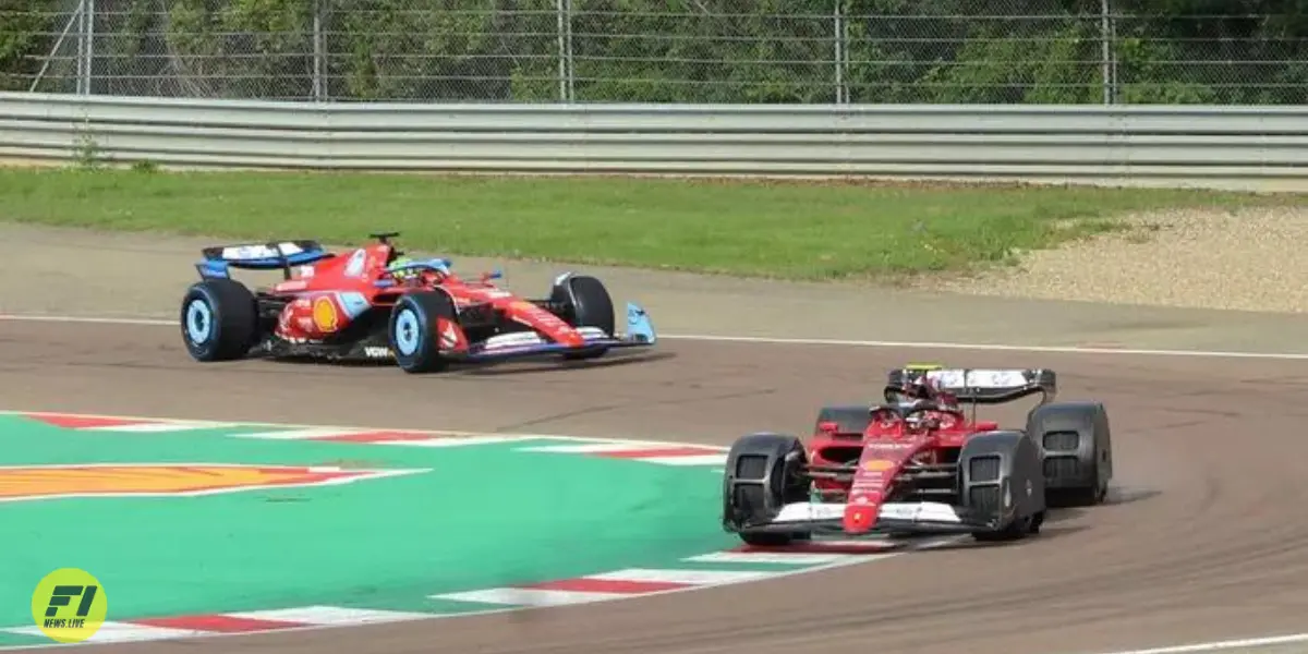 Ferrari testing the spray guards.