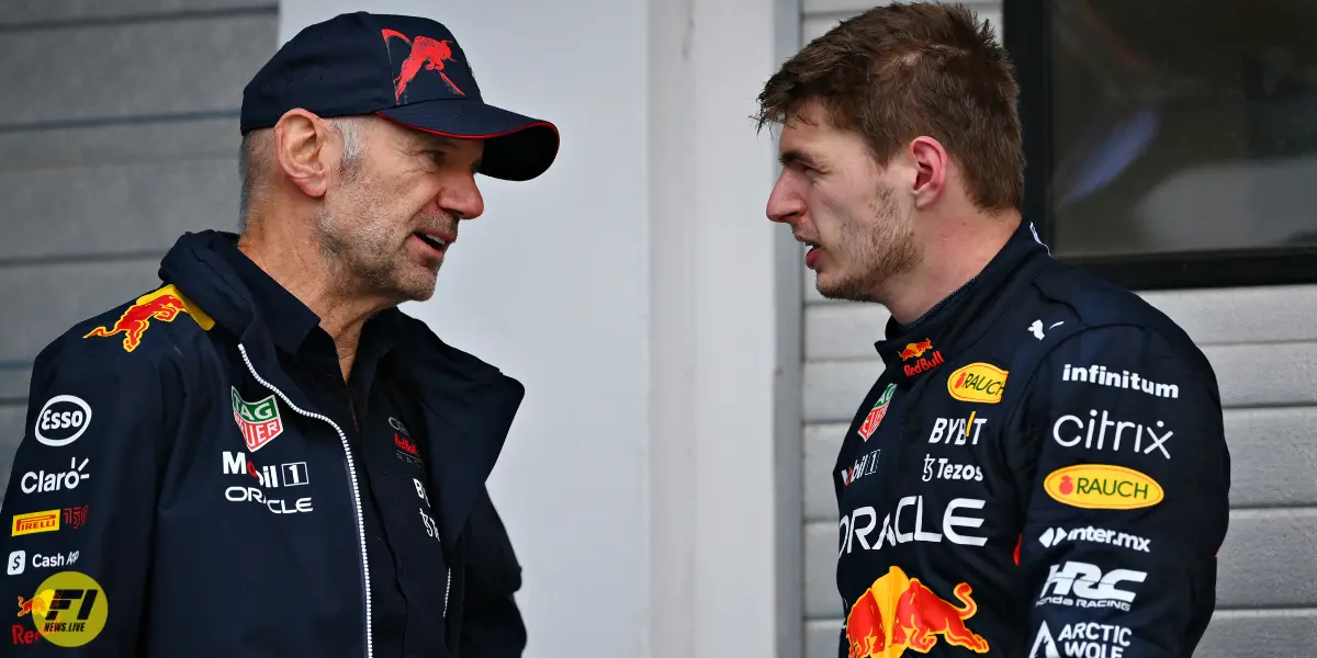 Max Verstappen and Adrian Newey-Red Bull Content Pool