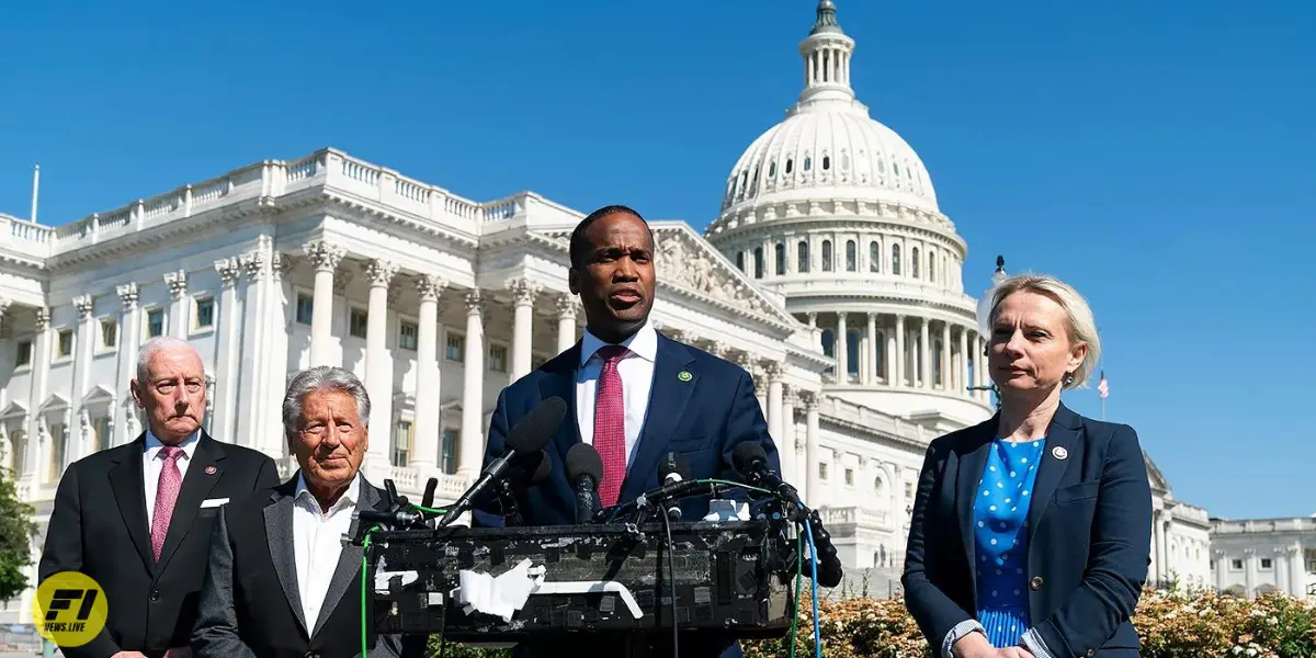 John James, speaking alongside Andretti at a press conference in Washington