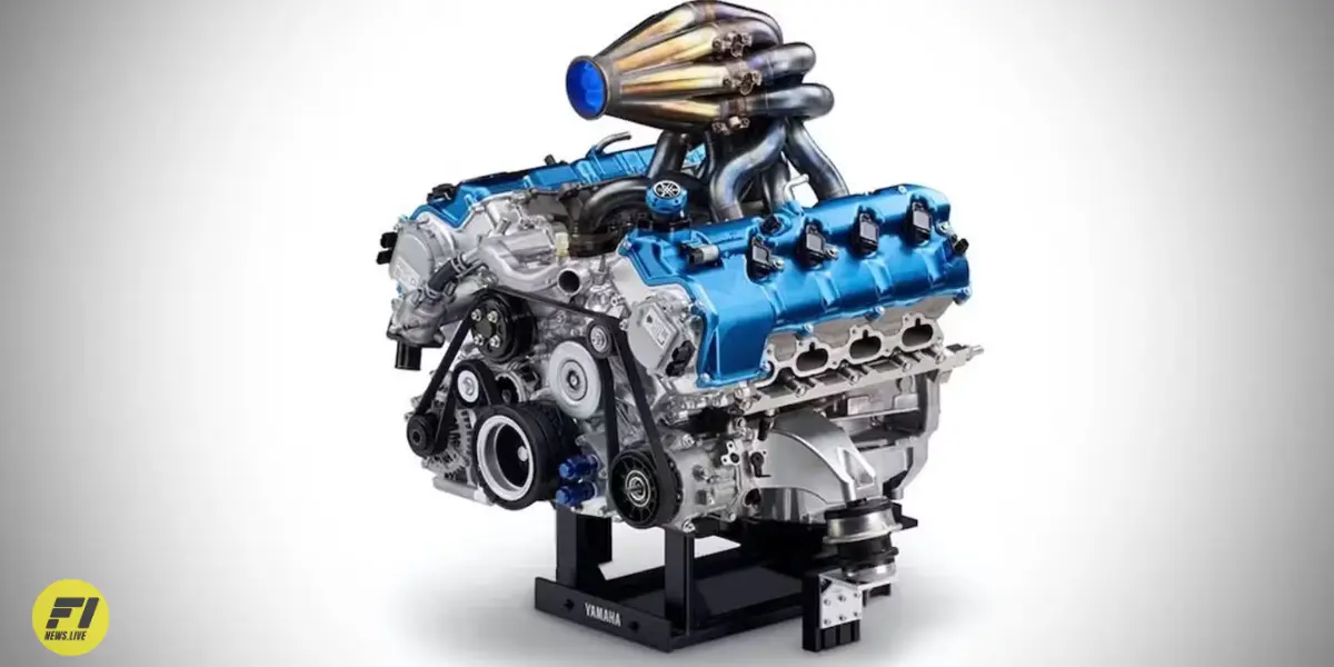 Hydrogen-powered V8 engine