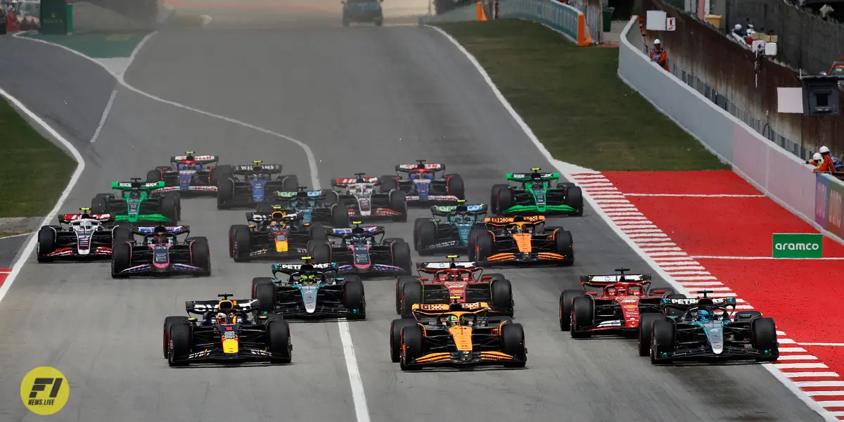 Start of the 2024 Spanish GP-Mclaren