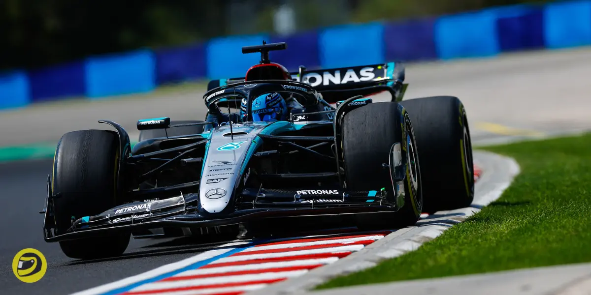 George Russell in FP2 at the Hungarian GP- Pitinsider.com