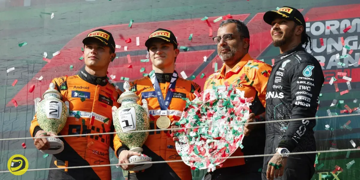 Lando Norris,Oscar Piastri and Lewis Hamilton-Pitinsider.com