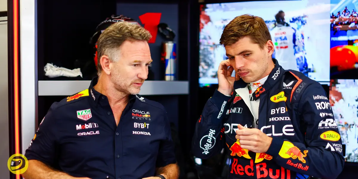 Christian Horner and Max Verstappen-Pitinsider.com