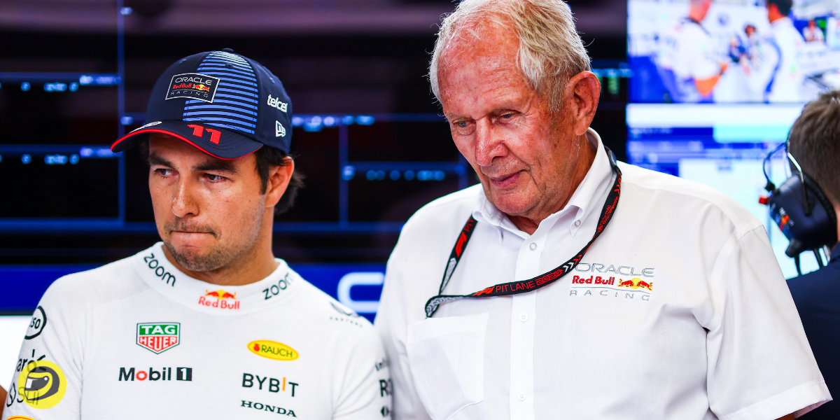 Sergio Perez and Helmut Marko-Pitinsider.com