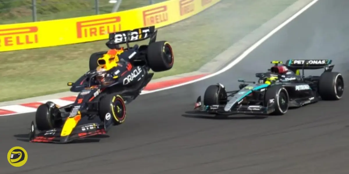 Max Verstappen and Lewis Hamilton collided at Turn 1 during the Hungarian GP-Pitinsider.com