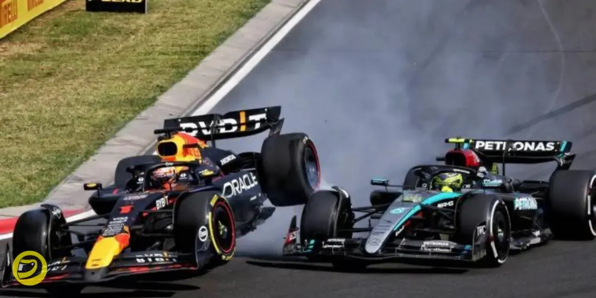 Max Verstappen and Lewis Hamilton collided at Turn 1 during the Hungarian GP-Pitinsider.com