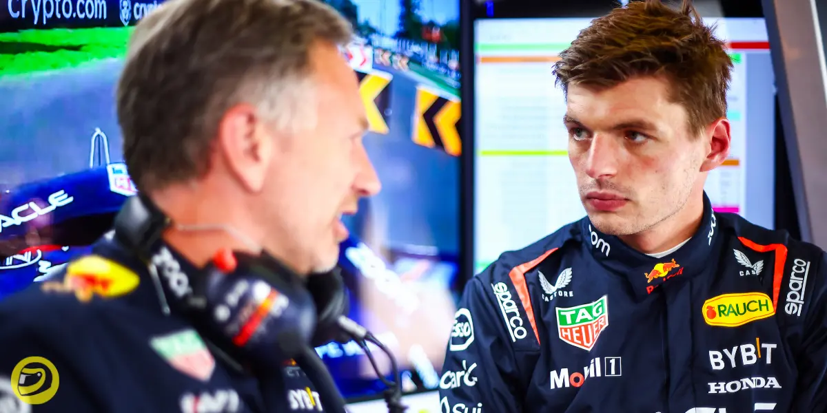 Christian Horner and Max Verstappen-Pitinsider.com