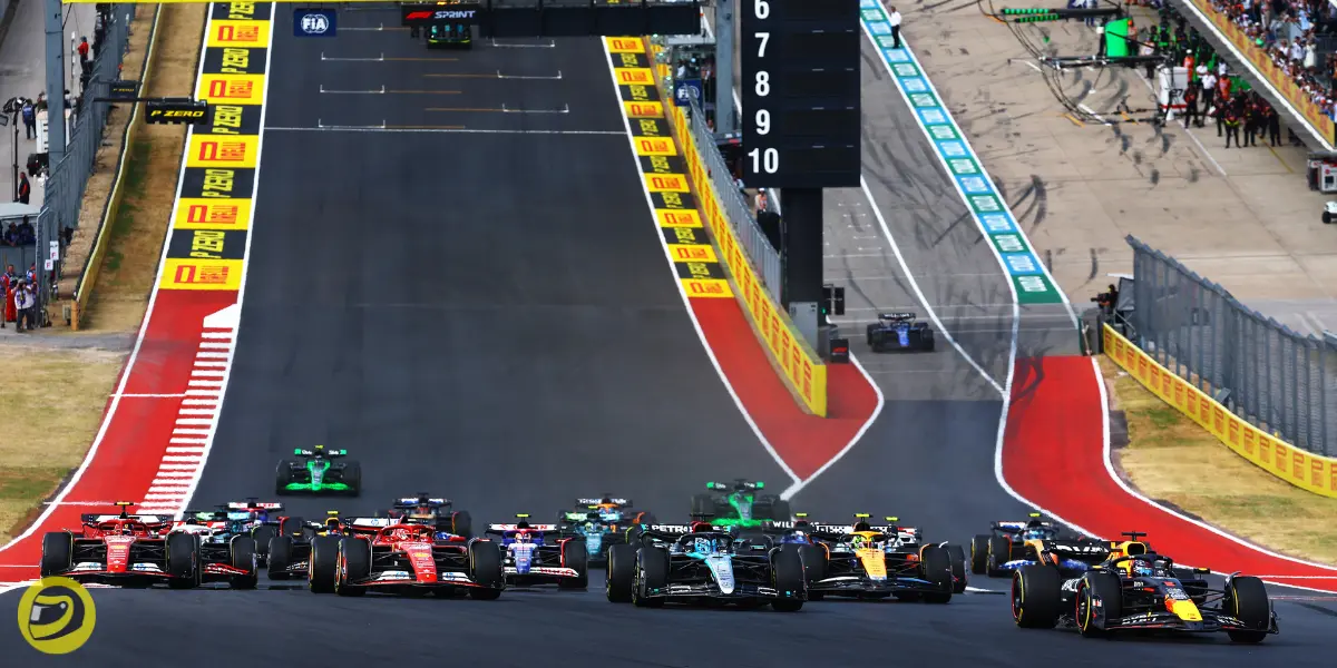 Start of the Sprint Race at the 2024 US GP-pitinsider.com