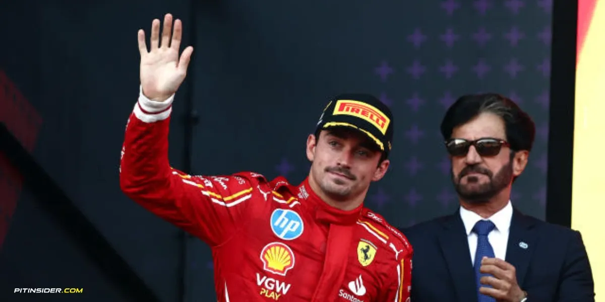 Charles Leclerc and FIA President Mohammed Ben Sulayem-Pitinsider.com