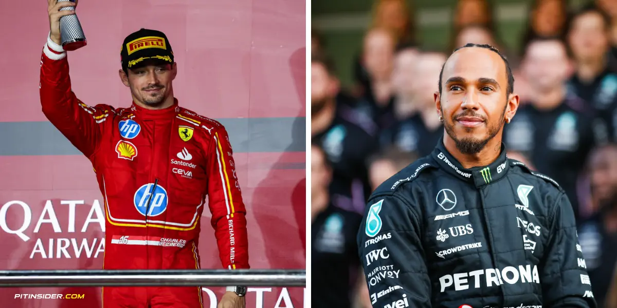 Charles Leclerc and Lewis Hamilton-Pitinsider.com