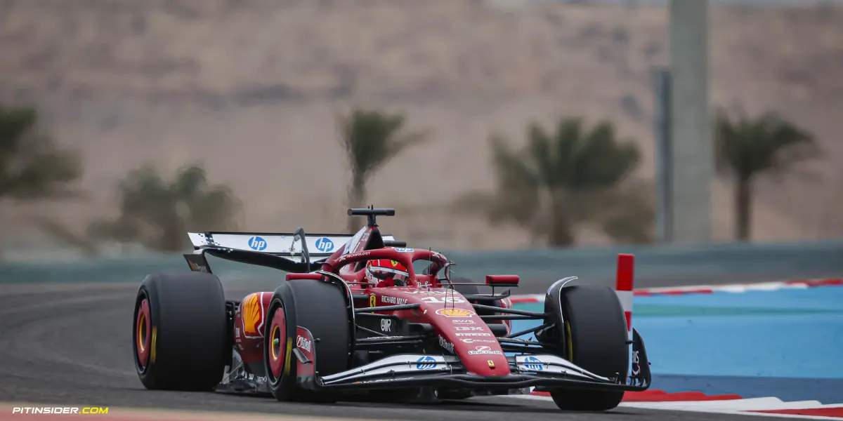 Charles Leclerc during day 2 of testing of 2025 in Bahrain-Ferrari