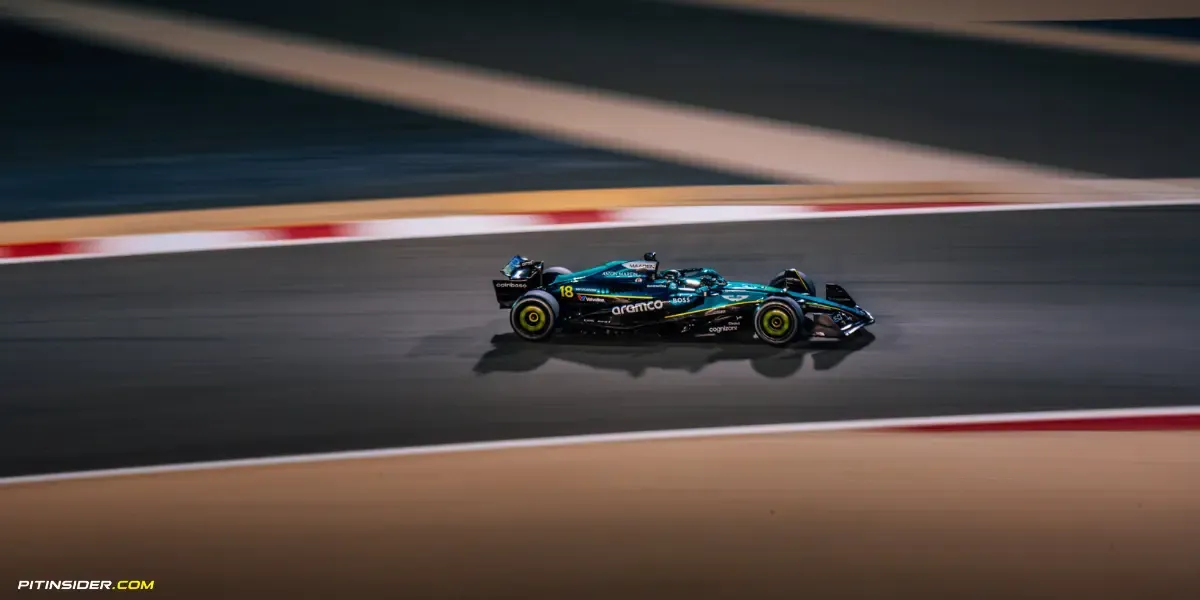 Lance Stroll during day 2 of testing of 2025 in Bahrain-Aston Martin