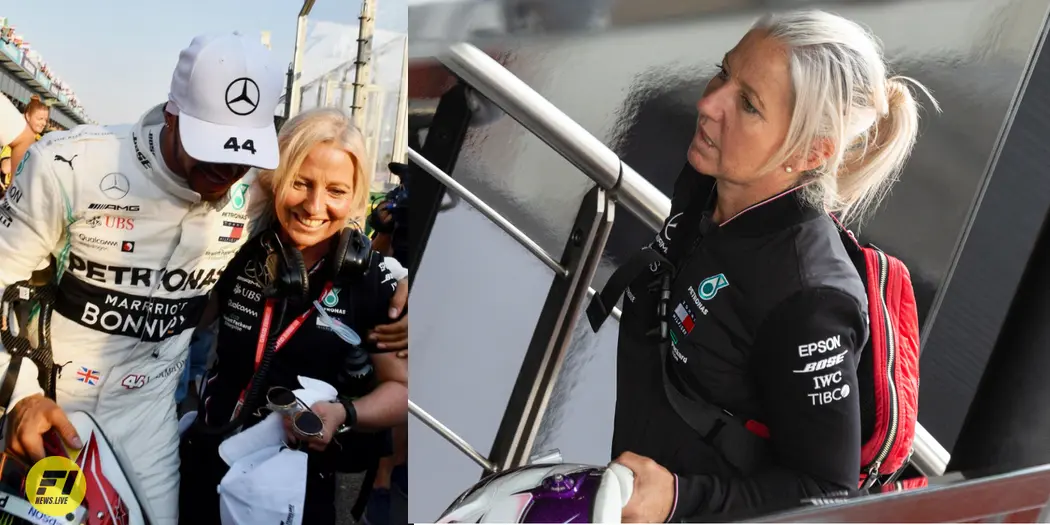 Hamilton pays emotional tribute to 'hardest-working woman' in F1 as Angela Cullen departs