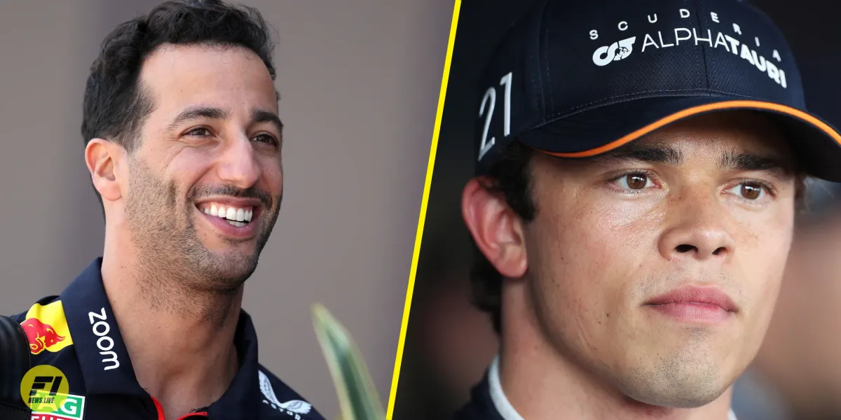 Daniel Ricciardo and Nyck de Vries