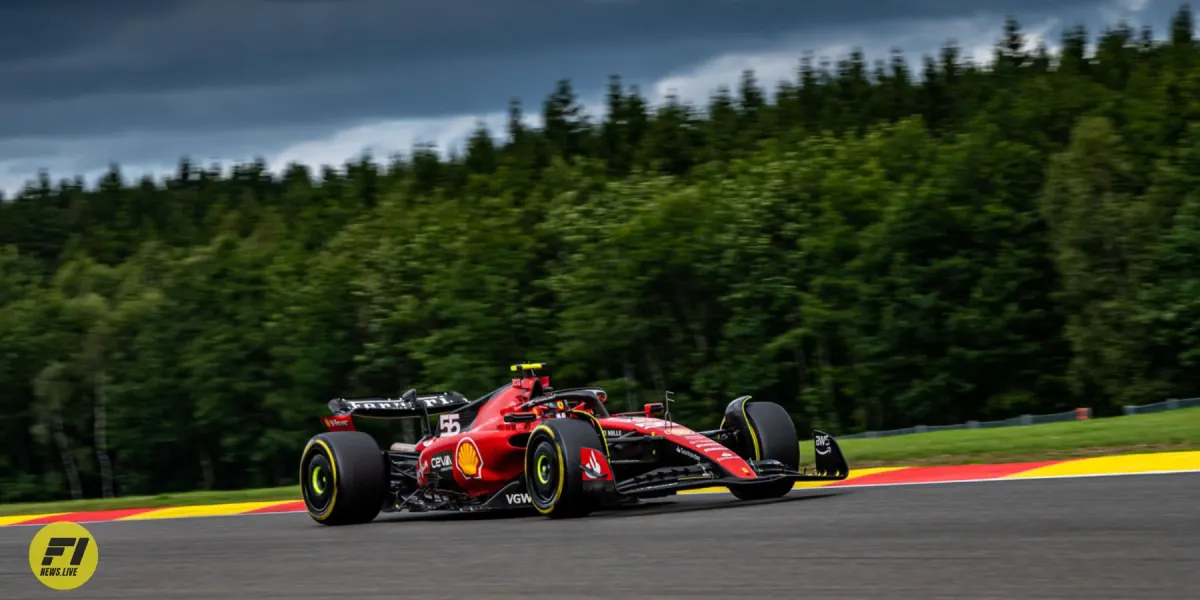 Carlos Sainz during Belgian GP 2023 - Ferrari