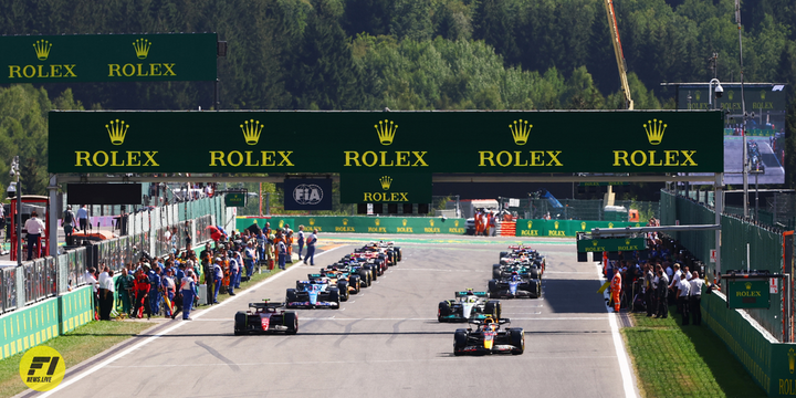 Start of the 2022 Belgian Grand Prix- Red Bull Content Pool