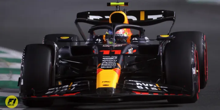 Sergio Perez during qualifying in the 2023 Saudi Arabian Grand Prix-Getty Images / Red Bull Content Pool