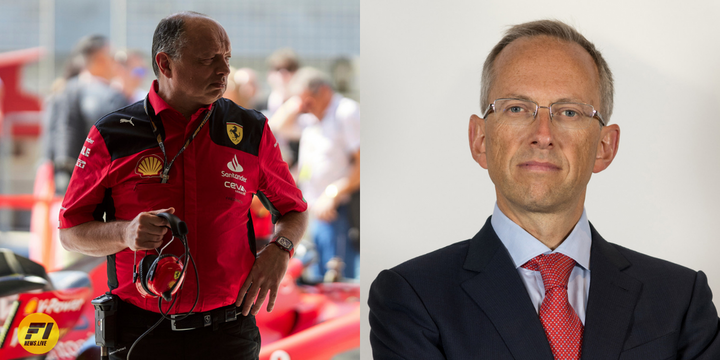 Frederic Vasseur and CEO Benedetto Vigna - Credit Scuderia Ferrari 