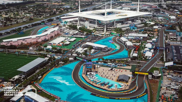 Aerial view of Hard Rock Stadium -Credit: Miami GP  