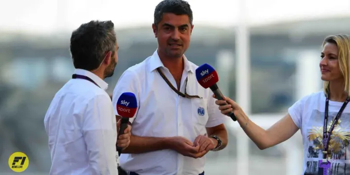 Former F1 race director Michael Masi being interviewed by SkySports - Getty Images