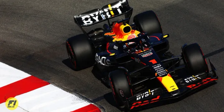 Max Verstappen in FP2 during Monaco GP 2023