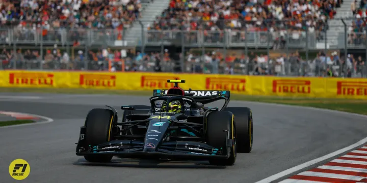 Lewis Hamilton during FP2 at the 2023 Canadian Grand Prix-Mercedes, LAT Images